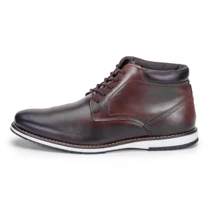 Sapato Oxford Derby De Couro Cano Curto Marrom Macio Play