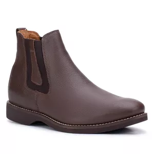 Botina Masculina Confort em Couro Floter Café - R... - Nelson Butina
