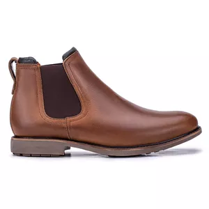 Botina Masculina Confort em Couro - Chocolate - Co... - Nelson Butina