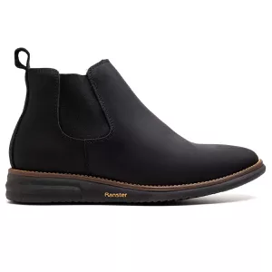 Botina Masculina Ultra Comfort em Couro Rústico Pr... - Pé Leve Calçados
