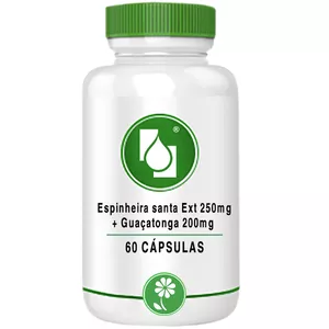 Espinheira santa Ext 250mg + Guaçatonga 200mg 60 cápsulas