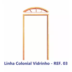 ADUELA ARCO COLONIAL VIDRO EM ANGELIM PEDRA MACIÇO... - Sperandio