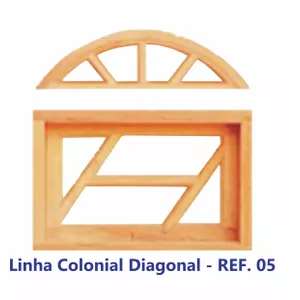 BÁSCULA COLONIAL VIDRO DIAGONAL EM ANGELIM PEDRA M... - Sperandio