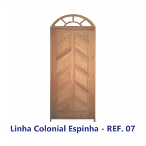 PORTA MADEIRA COLONIAL ALMOFADA ESPINHA EM ANGELIM... - Sperandio