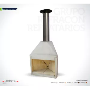 LAREIRA DE PAREDE/CANTO 0,92 REFRACON SEM TELA DE ... - Sperandio