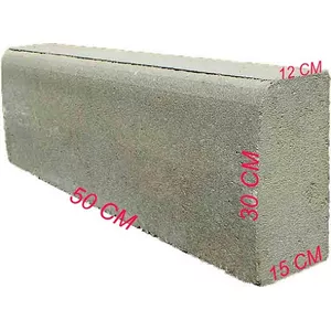 MEIO-FIO CONCRETO 12X15X30X0,50CM - Sperandio