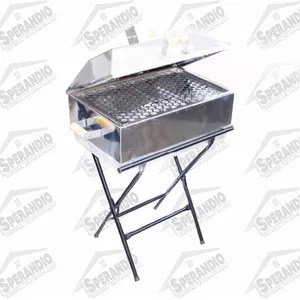 CHURRASQUEIRA BAFO GRANDE COM PÉ INOX METALÚRGICA ... - Sperandio
