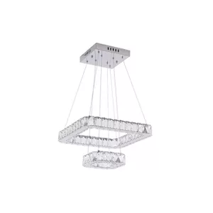 LUSTRE PENDENTE BRONZEARTE CRISTAL TOKYO LED QUADR... - Sperandio