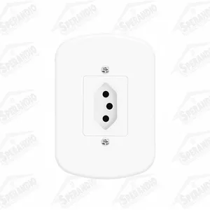 CONJUNTO PLACA + 1 TOMADA 10A FAME BLANC PLUS - Sperandio