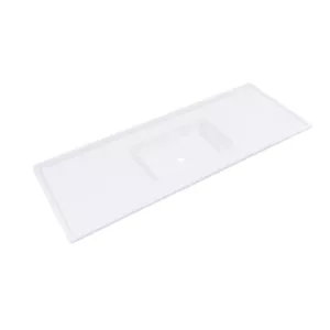PIA DE MÁRMORE SINTÉTICO 1,00 METRO BRANCO DECORAL... - Sperandio