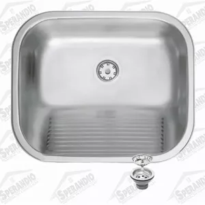 TANQUE TRAMONTINA ENCAIXE EÇO INOX 50X40 PO COM VÁ... - Sperandio