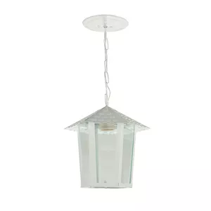 LUMINÁRIA PENDENTE COLONIAL SEXTAVADO 1XE27 BRANCO... - Sperandio