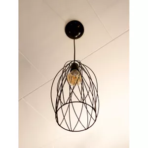 PENDENTE ARMADO BARRIL - PRETO - Sperandio