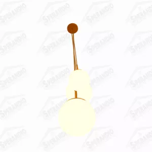 PENDENTE DREAMS BOLA E27 3 LUZES GOLD 15MM BRONZEA... - Sperandio