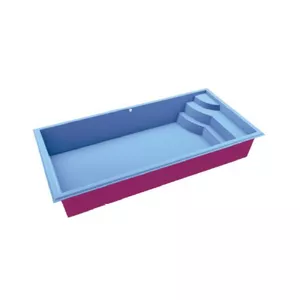 PISCINA DE FIBRA TEXAS 5,00X2,50X1,40 UP - Sperandio