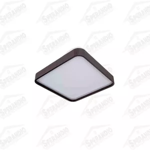 PLAFON ROUND QUADRADO 280MM ACRILICO LISO CAFÉ 18W... - Sperandio