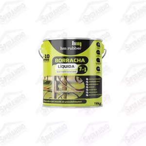 BORRACHA LIQUIDA 7 EM 1 CINZA 18KG - HM RUBBER - Sperandio