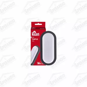 LUMINARIA LED TARTARUGA SL PRETO OVAL 18W 6,5K - K... - Sperandio