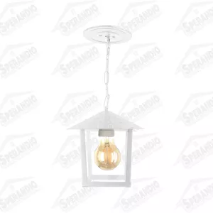 PENDENTE COLONIAL NINA QUAD.VID.LISO 1XE27 BRANCO ... - Sperandio