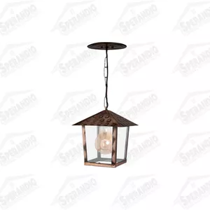 PENDENTE COLONIAL NINA QUAD.VD LISO 1XE27 COBRE LI... - Sperandio