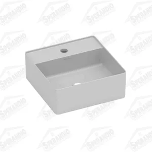 CUBA APOIO QUADRADA 350X350MM CINZA STONE - ROCA - Sperandio