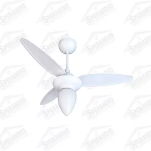 VENTILADOR TETO WIND BR.3P INJ.BRAN.C/R INVERTER B... - Sperandio
