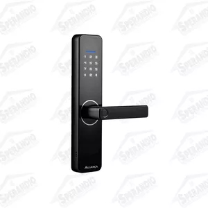 FECHADURA DIGITAL TITAN EMBUTIR/WI-FI PRETA - ALIA... - Sperandio