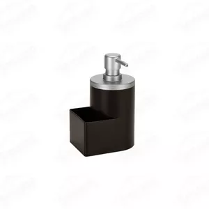 DISPENSER P/DETERGENTE E BUCHA 600ML PRETO C/CROMO... - Sperandio