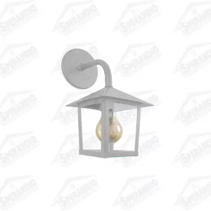 ARANDELA COLONIAL NINA QUAD.VID.LISO 1XE27 BRANCO ... - Sperandio