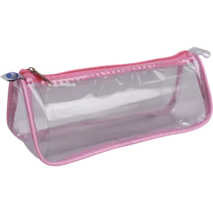 ESTOJO CANOA TRANSP ROSA 165 - 165 - Estojos Zum