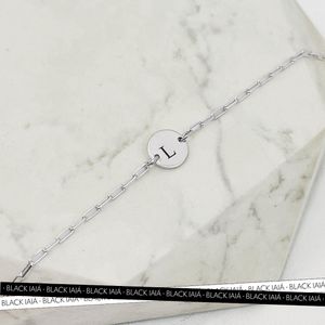 Pulseira Medalha P Fixa Personalizada Folheado em Prata 925