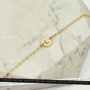 Pulseira Medalha P Fixa Personalizada Folheado em Ouro 18k