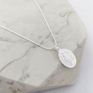 Colar Medalha Milagrosa Folheado em Prata 925