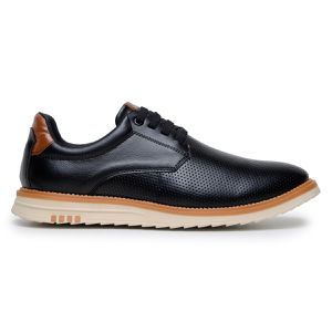 Sapatenis Tênis Masculino Oxford Social Confortável Macio Leve 2600 Preto