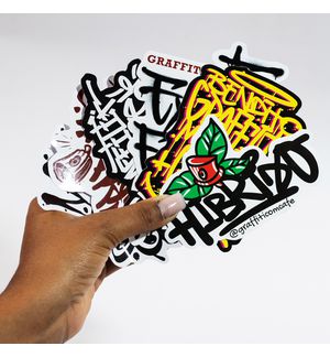 Pack de Stickers COLLECTION Graffiti com Café - 6 unid.