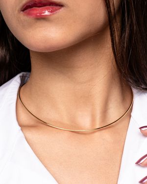 choker Aro dourada - Tarcia Carine Semi Jóias & Acessórios