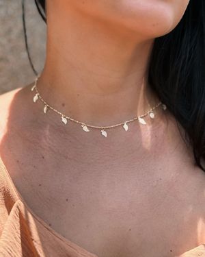 Choker Folhas - Tarcia Carine Semi Jóias & Acessórios