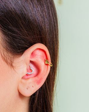 Piercing Coração Dourado - Tarcia Carine Semi Jóias & Acessórios