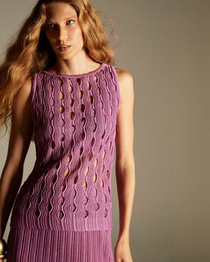 Blusa Frésia Roxo Fúcsia