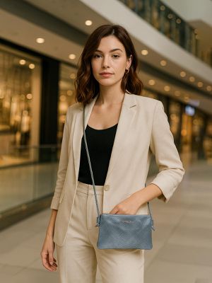 Bolsa de Couro Griffazzi Azul