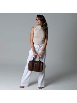 Bolsa de Couro Griffazzi Marrom