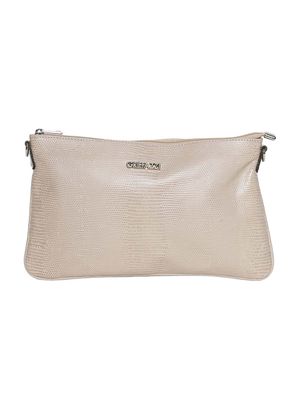 Bolsa Clutch Transversal em Couro Griffazzi Nude