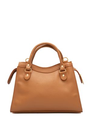 Bolsa de Couro Transversal Griffazzi Caramelo