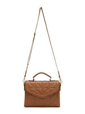 Bolsa de Couro Transversal Griffazzi Caramelo