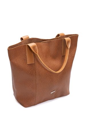 Sacola de Couro Griffazzi Caramelo