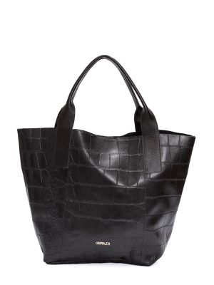 Sacola Griffazzi em Couro Preto