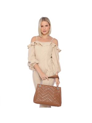 Bolsa Couro Griffazzi Caramelo