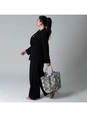 Sacola Griffazzi em Couro Preta