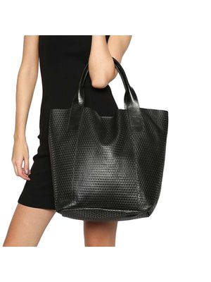 Sacola Griffazzi em Couro Preto