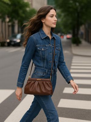 Bolsa de Couro Griffazzi Marrom